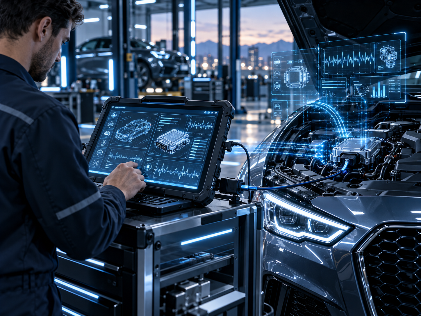 Advanced automotive diagnostic technology and vehicle communication